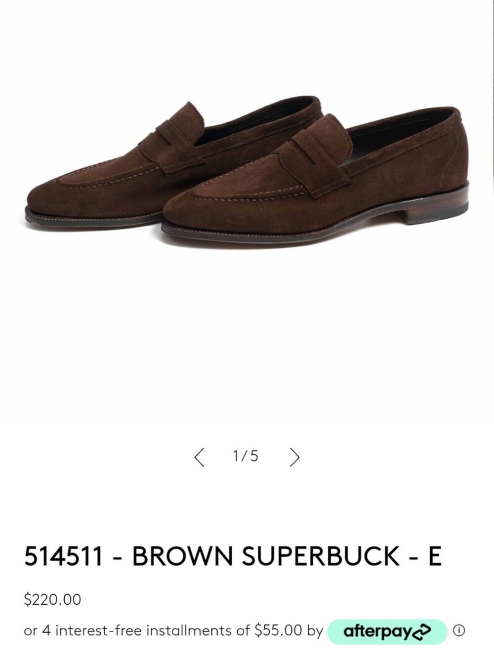 Meermin espresso brown suede superbuck loafers like new!